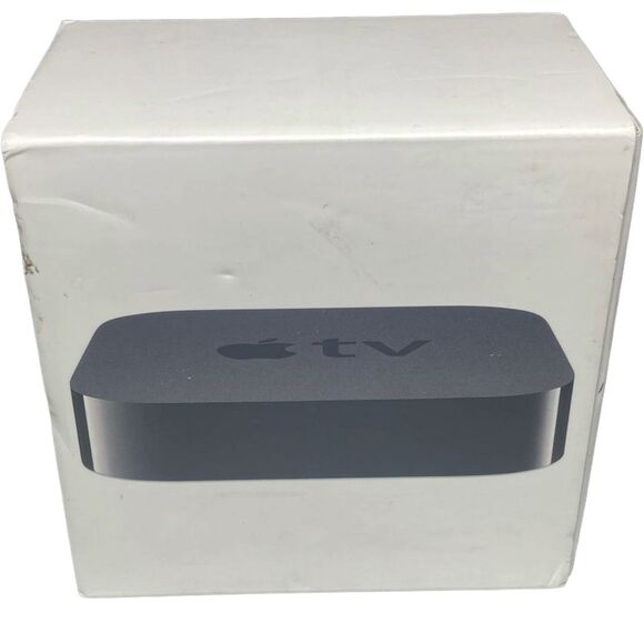Apple TV 3rd Gen with BOX Digital HD Media Streamer 8GB Wi-Fi Black A1427 - Picture 1 of 10